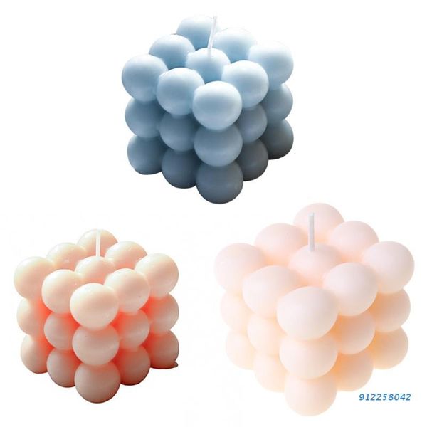 

candles round cube candle soy wax essential oil diy wedding party decoration