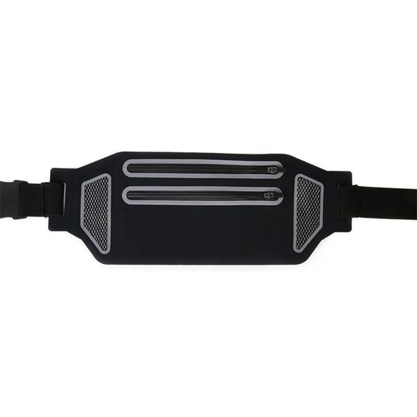 

outdoor bags adjustable strap accessories sports multifunctional running belt elastic waist bag breathable double zipper waterproof