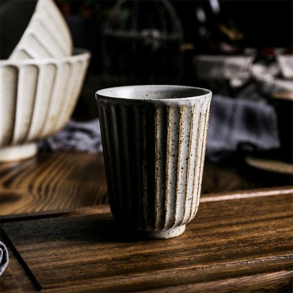 

cups & saucers japanese style retro creative tea cup ceramic vintage bowl office teacups coffee mug household drinkware crafts