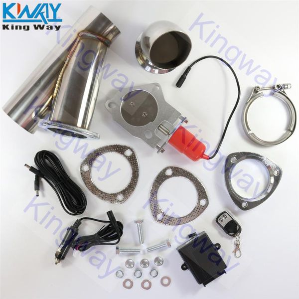 

manifold & parts - 3" inch 76mm electric exhaust muffler valve cutout system with wireless remote