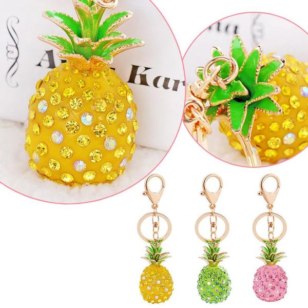 

hooks & rails 2021-selling pineapple shape keychain jewelry lady bag pendant decoration simulation exaggerated for girls gift