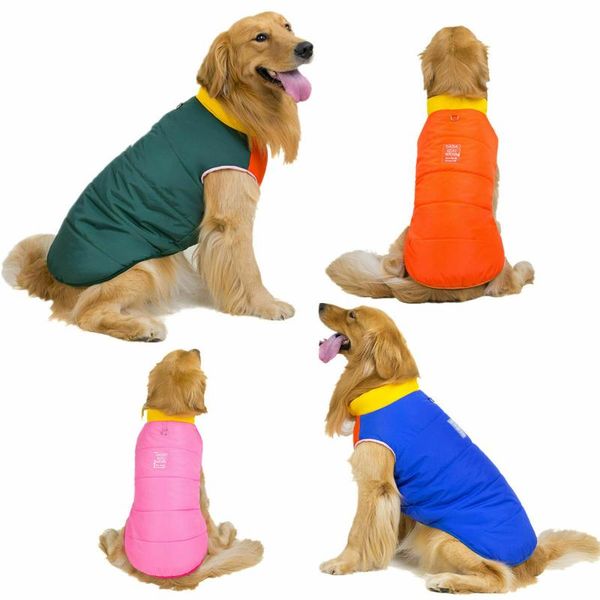 

dog apparel golden retriever pets dogs clothes cotton winter warm vest jackets coat