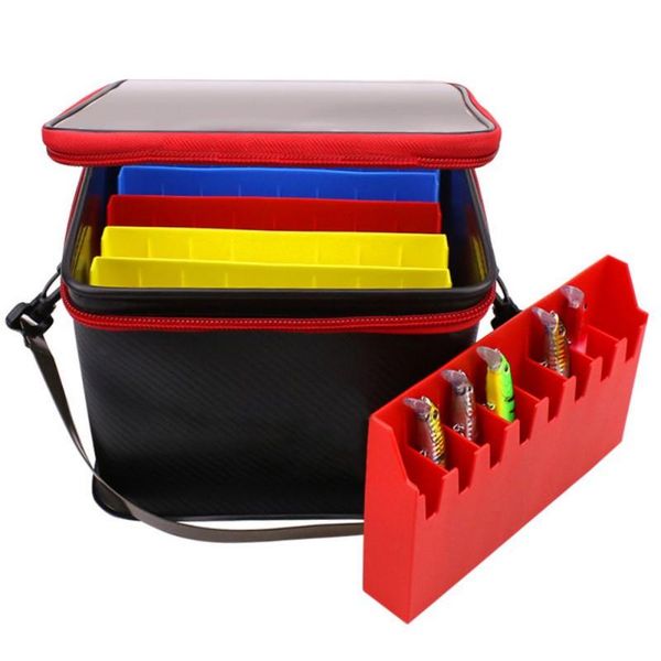 

fishing bag road bait storage box fish barrel with transparent soft cover design bidirectional width zipper accessories