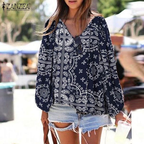 

women's blouses & shirts 2022 autumn long sleeve v neck blouse women casual elegant bohemian shirt lace up holiday chemise party loos, White