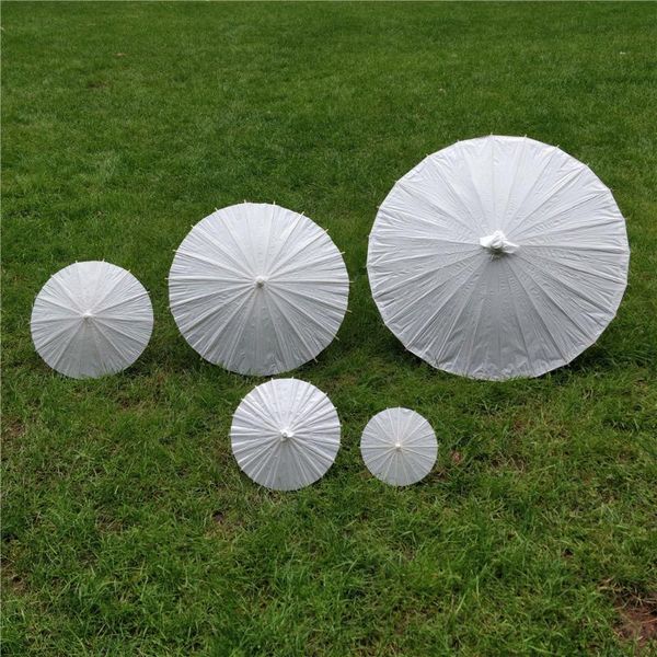 

10pcs wholesale diy painting white paper umbrellas bridal wedding parasols chinese style mini craft umbrella other home decor
