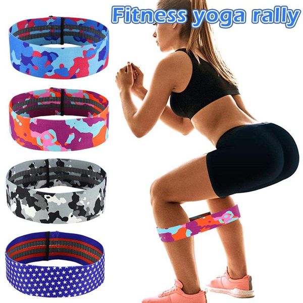 

ly yoga resistance band anti-slip workout exercise stretch for leg hip training 19ing bands