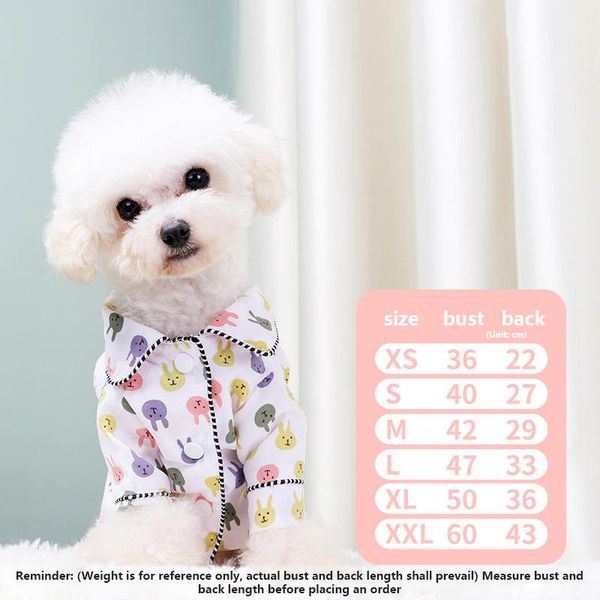 

dog apparel pajamas, pet clothes, european and american korean version, comfortable breathable french style small incense