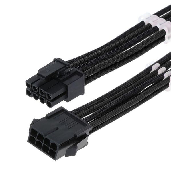 

computer cables & connectors 30/40cm black gpu pci-e 8 pin (6+2) male to female power extension cable for pc drop