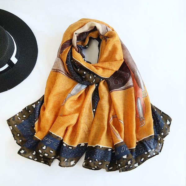 

scarves 2021 brand autumn winter women beach quality shawl cotton scarf lady fashion bandana pashmina wrap hijab muffler, Blue;gray