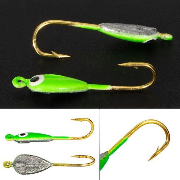 

fishing hooks ice hook bright 1 set solid mini sharp jig lightweight tip for