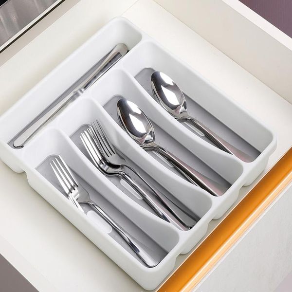 

1pc cutlery storage tray utensils plate drawer type fork spoon organizer flatware case for kitchen bowls