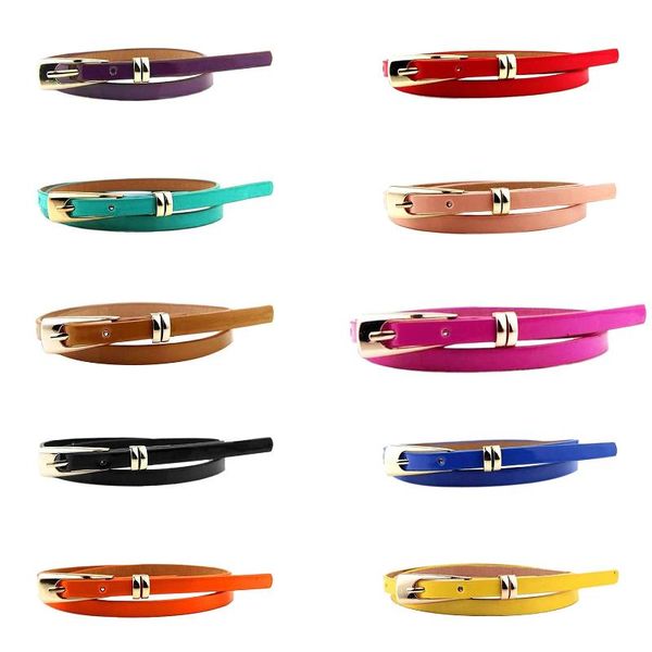 

belts women skinny waist belt thin leather waistband strap, Black;brown