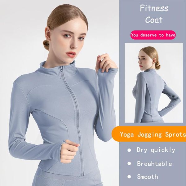 

simpold spring trainning coat breathable fitness jacket fluent zipper smooth slim yoga work out clothe dry quickly mtwt outfit