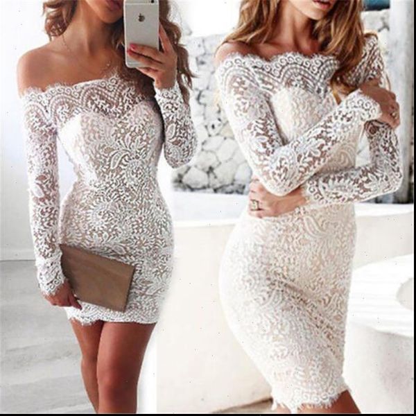 

women dresses off shoulder slash neck dress party cocktail lace midi floral bodycon, Black;gray