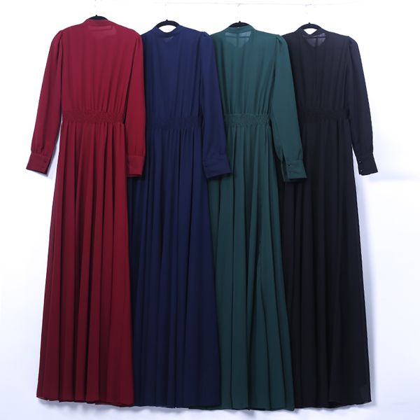 

Chiffon Abaya Dubai Muslim Hijab Dress Kaftan Abayas For Women Caftan Islamic Clothing Jilbab Femme Musulman Turkish DressesPlus size clothe