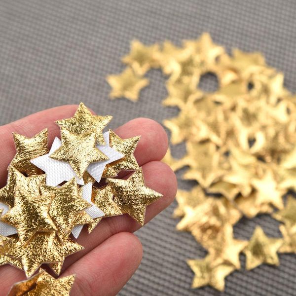

party decoration 100pc gold silver cloth christmas five-pointed star confetti home 2cm tree decorations for decor