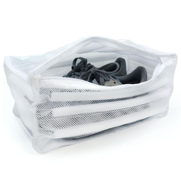 

laundry bags white bag organizer for shoe mesh shoes dry home portable washing