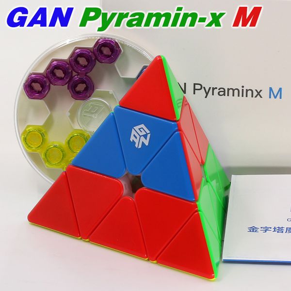 

magic cube Pyramid 3x3x3 Magnetic Enhanced Core Positioning Magnet Stickerless Triangle 4 Faces porfessional speed cubes