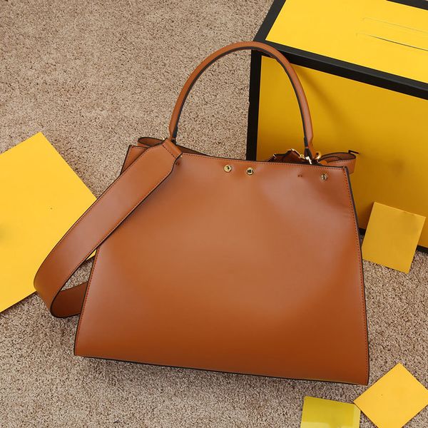 

large capacity bag 2021 ladies shoulder black f letter handbag leather sack wallet wide belt luggage shopping bags 3307