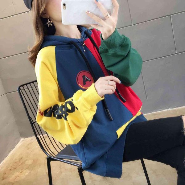 

hoodies female raglan jersey fine autumn ladies hoodie plus size, Black