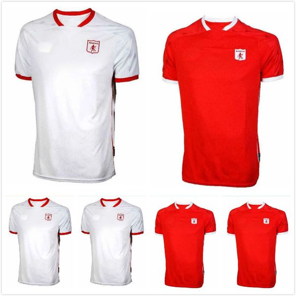 

2021 2022 amÃ©rica de cali soccer jerseys home red away white 21 22 rafael carrascal jeison lucumÃ­ yesÃºs cabrera duvan vergara football shirt, Black;yellow
