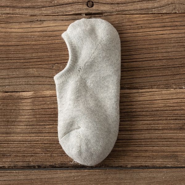

cpy5 autumn and winter men's cotton soles invisible men's sockssilicone invisible socksterry thickened silicone anti slip can&#039, Black