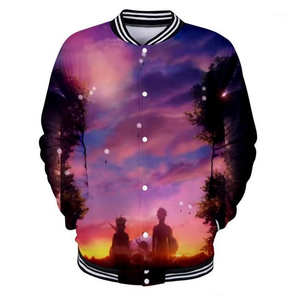 

men's jackets clover jacket men/women keep warm coat leisure black baseball uniform 3d print japanese anime plus size piece, Black;brown