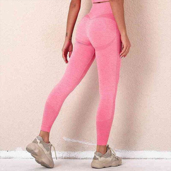 

casual women leggings seamless high waist push up spandex ankle length jeggings fitness qucik dry leggings feminina, Black