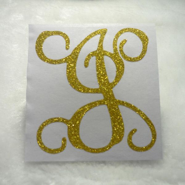 

multi size letter j small gold glitter stickers gift wrap