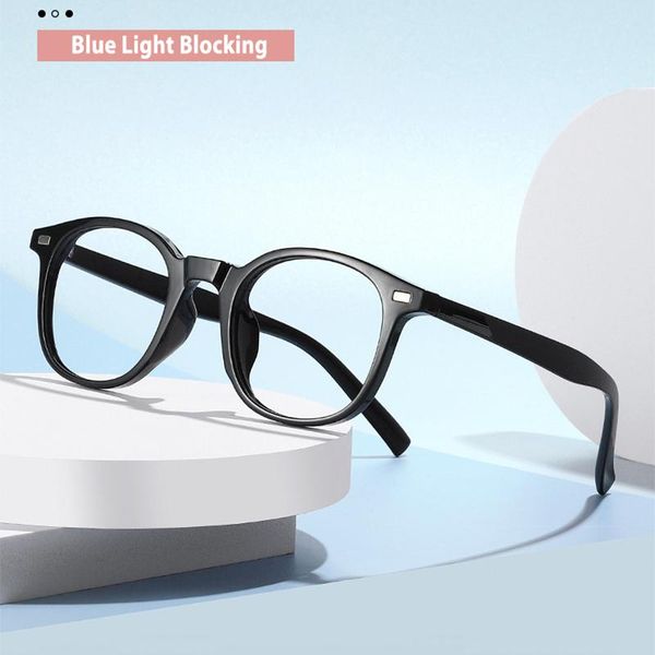 

fashion sunglasses frames blue light blocking glasses frame for men and women eyewear prescription anit-blue ray spectacles full rim plastic, Black