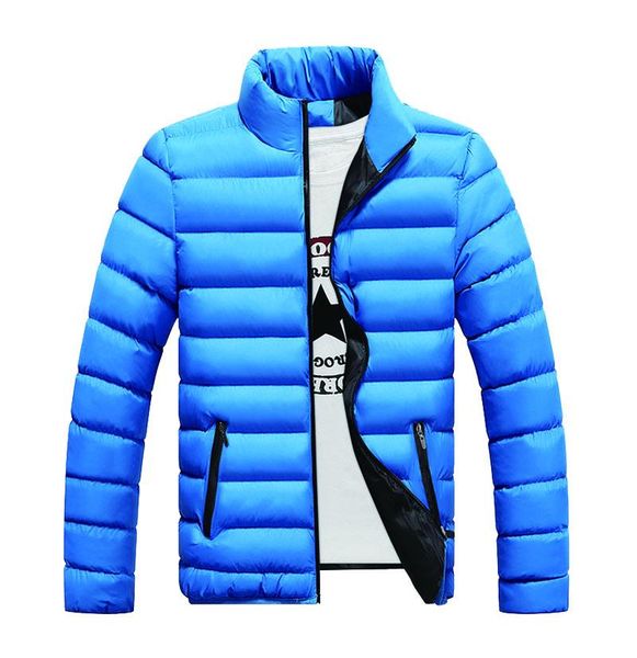 

men's down & parkas winter zipper jacket outdoor sports warm quilted 2021, Black