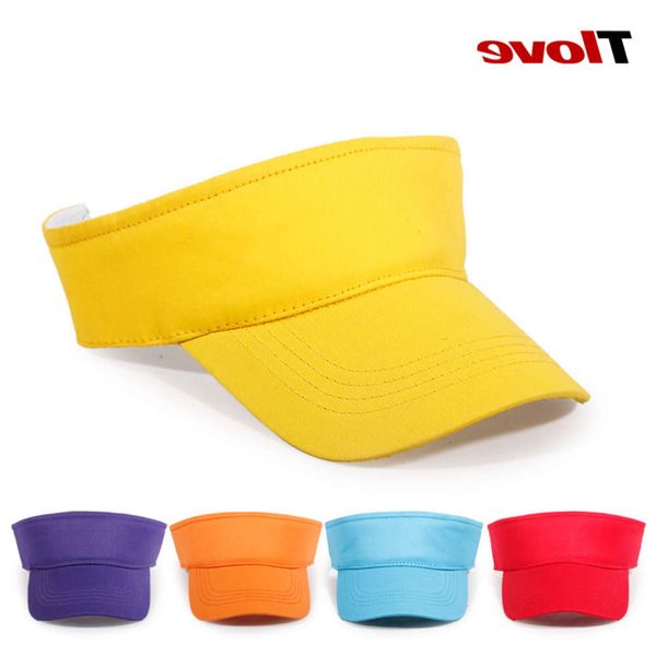 

advertising cotton empty children's sun hat group, Yellow