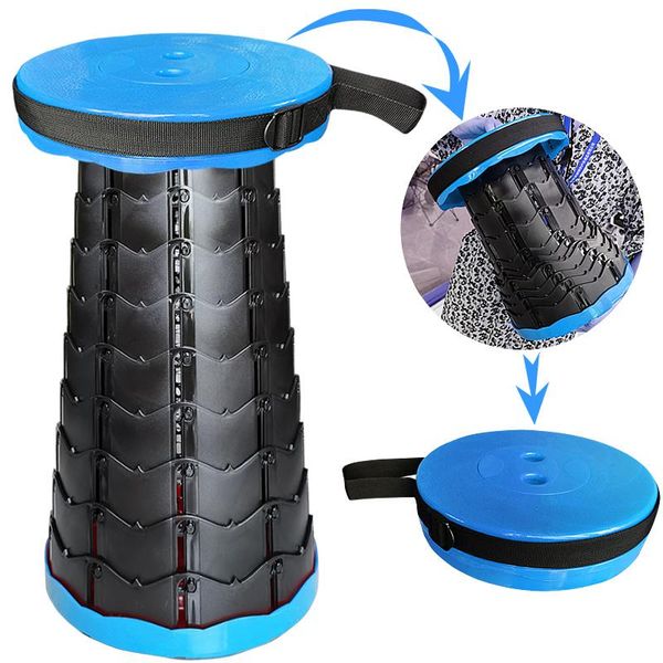 

camp furniture portable indoor outdoor stool camping folding chair plastic stretch fishing picnic