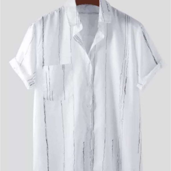 

shirts2020 summer flower digital printing loose men's shirt, White;black