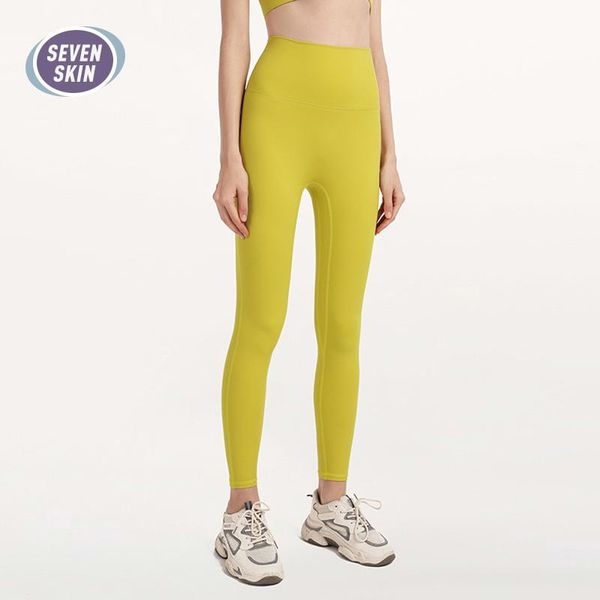 

high waist yoga leggings women seamless naked-feel pants gym workout sports female running fitness tights outfits, White;red