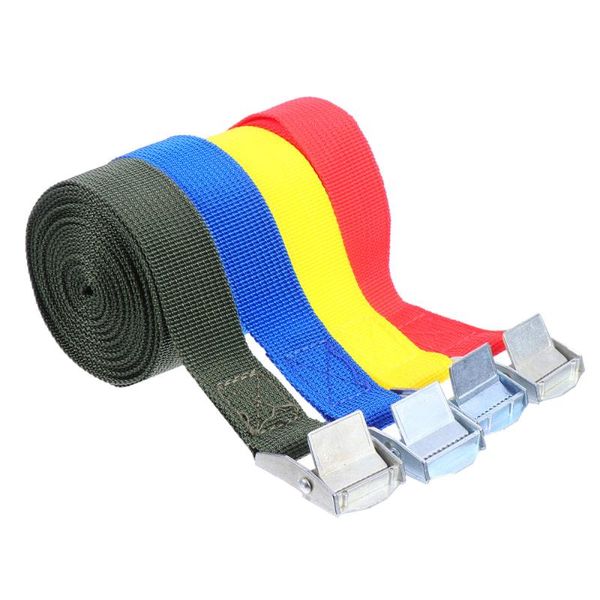 

elbow & knee pads 4pcs bundling belt sturdy truck cargo straps with buckle (random color), Black;gray