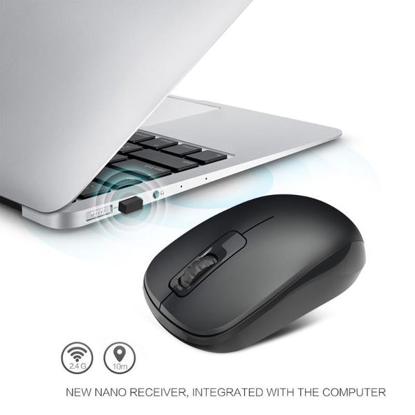 

2.4g wireless mouse buttons gaming for gamer lapdeskwith usb receiver computer mice