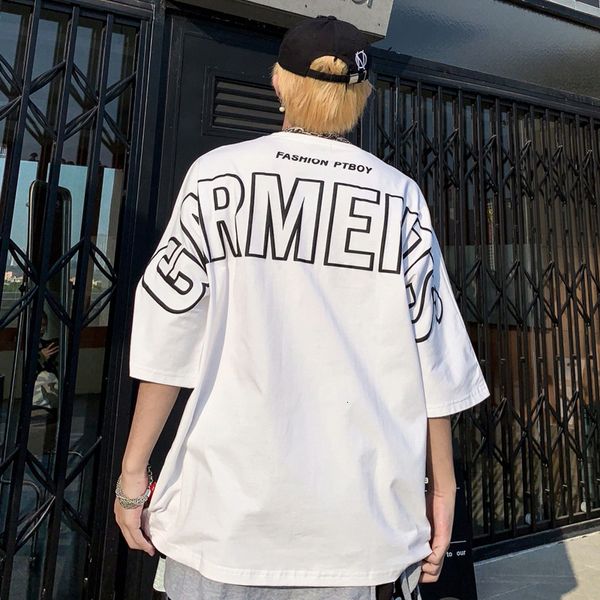 

t shirt 2021 summer fashion brand big letter embroidery wide leisure, White;black