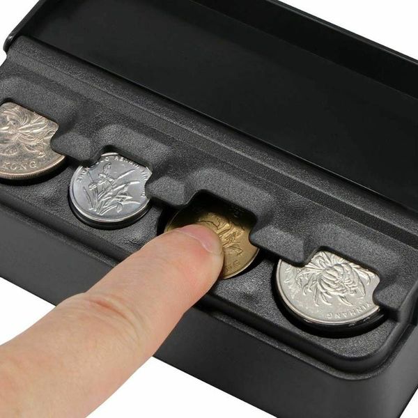 

mini car coin box piggy bank organizer holder plastic taking easily