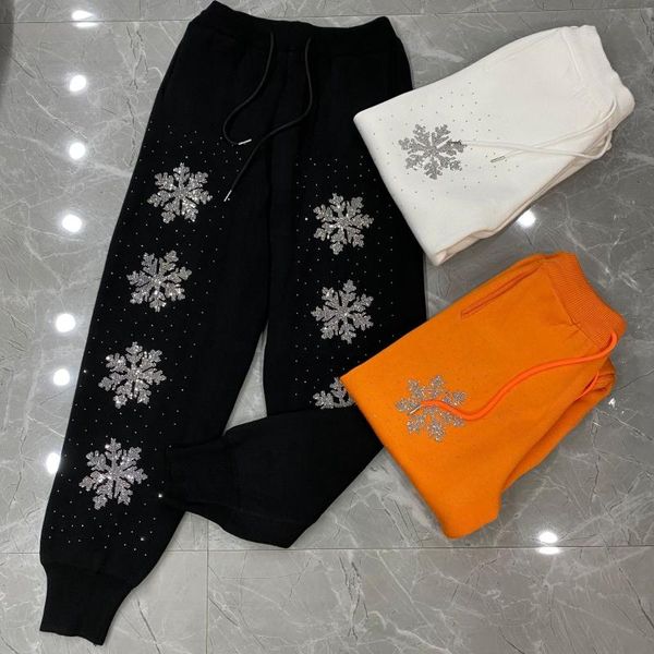 

women's pants & capris high waist studded winter sweater drawstring stretchy knitted women casual cozy harem, Black;white