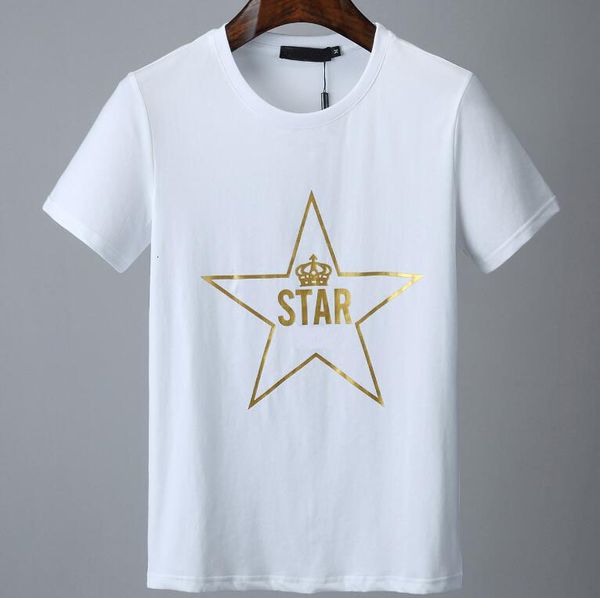 

men's t-shirts mens stylist t shirt casual short sleeves fashion star printing men women hip hop tees zua5, White;black