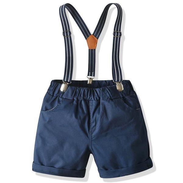 

children clothing for boys overalls 2021 summer baby boy shorts costume kids casual cotton 1 2 3 4 5 6 7 years old jumpsuits, Blue