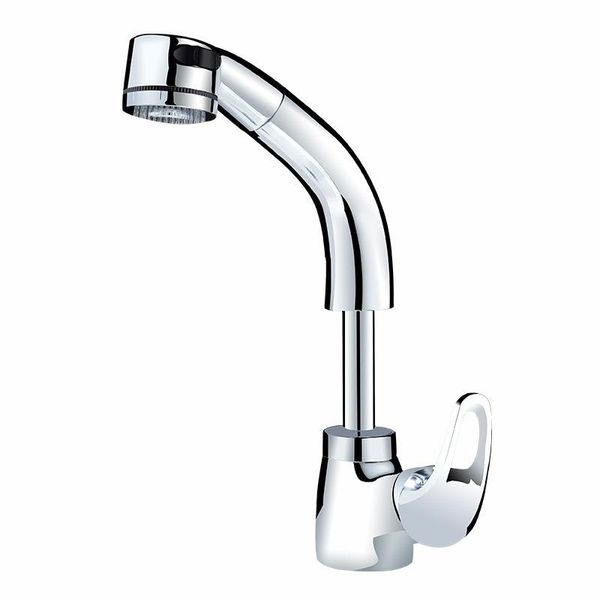 

bathroom sink faucets basin extend faucet 360 rotation, pull out and cold basin, wash the hair