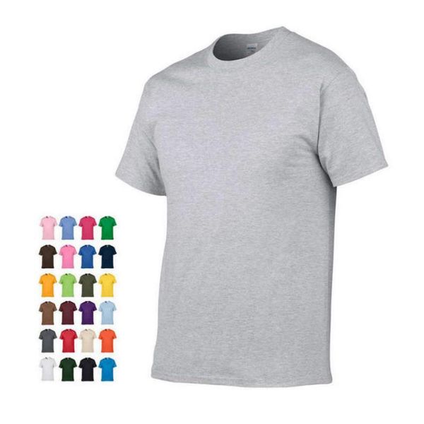 

men's t-shirts 2021 t shirt summer men casual short sleeve o-neck 100% cotton t-shirt brand white black tee