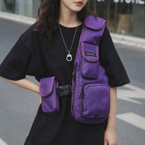 

vest hip hop chest rig bag streetwear functional tactical harness chest bags fashion waist bag kanye west waist pack