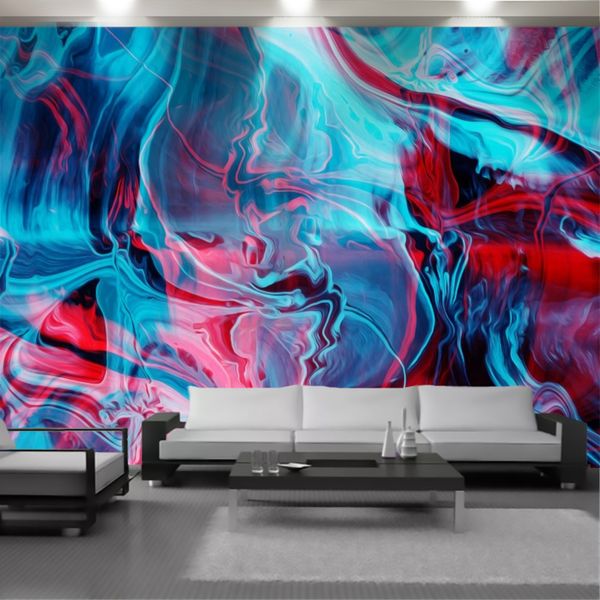 Красочные цвета 3d обои современные настенные бумаги гостиной спальня кухня интерьер дома декор живописи роспись обои