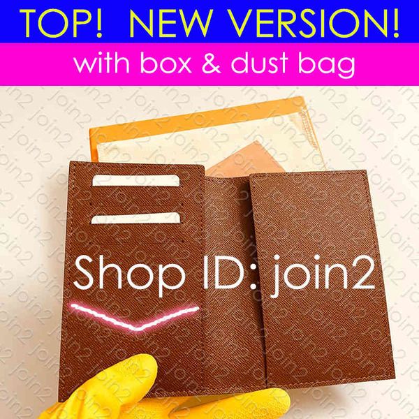 

m64502 passport holder cover designer women's mens protection case key pouch brand card hochette cle luxury wallet pocket organizer, Brown;gray