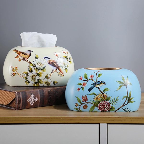 

tissue boxes & napkins year europe ceramic canister antique noble home decoration storage holder box wedding gift
