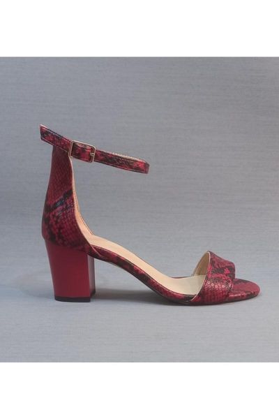 

sandals single band thick high-heeled shoes, Black