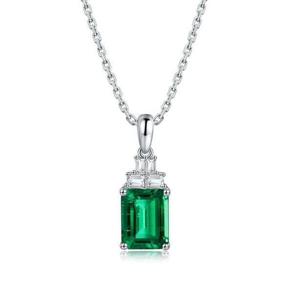 

chains quality emerald gemstone diamonds 925 silver jewelry gold necklace